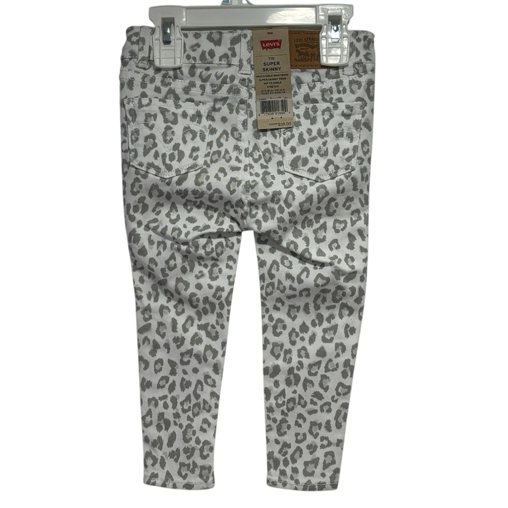 Levi's 710 Super Skinny Leopard Print‎ Jean Baby - Size 18 months NWT - Picture 2 of 6